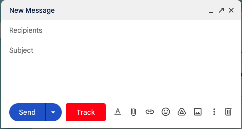 A new "Track" button is added to the Compose Window